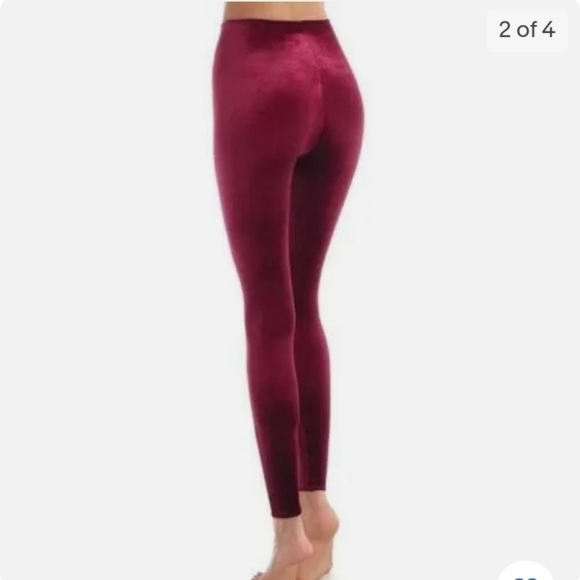 Commando Perfect Control Berry Velvet Leggings Extra Large - Picture 2 of 12